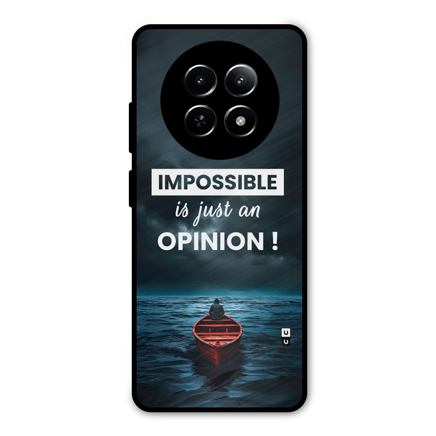 Just An Opinion Metal Back Case for Realme Narzo N65