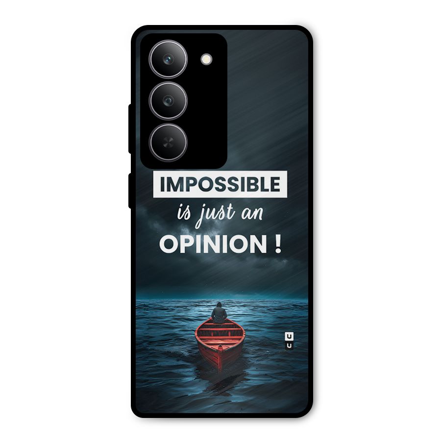 Just An Opinion Metal Back Case for Realme P3x