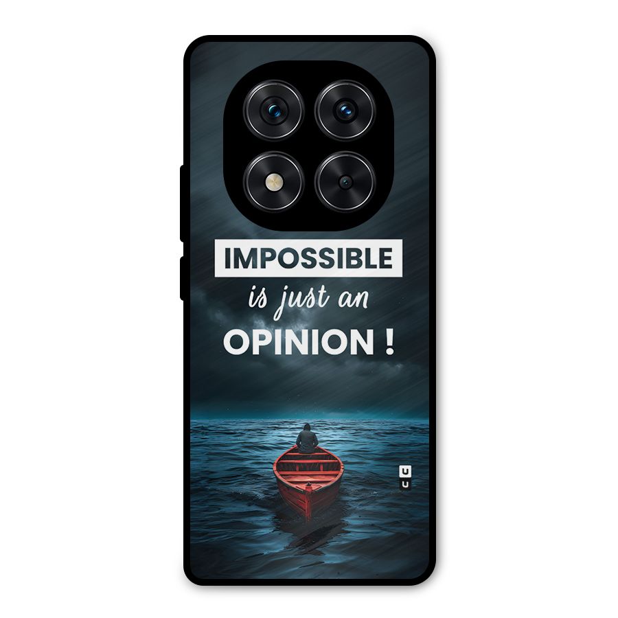 Just An Opinion Metal Back Case for Redmi Note 14 Pro 5G