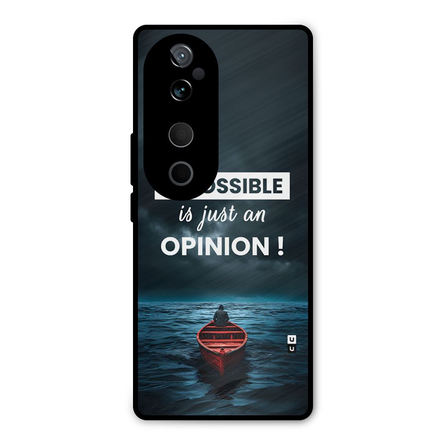 Just An Opinion Metal Back Case for Vivo T3 Ultra