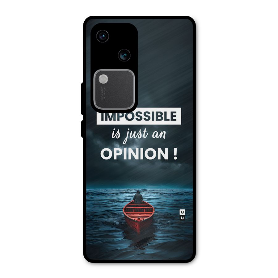 Just An Opinion Metal Back Case for Vivo V30