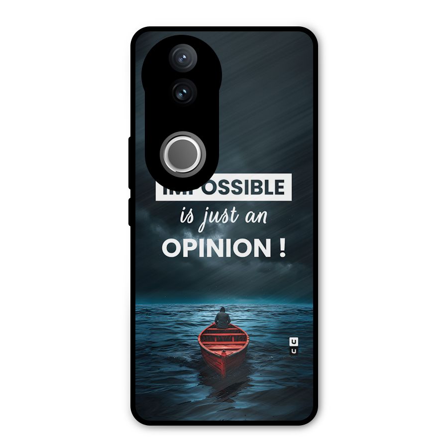 Just An Opinion Metal Back Case for Vivo V50e