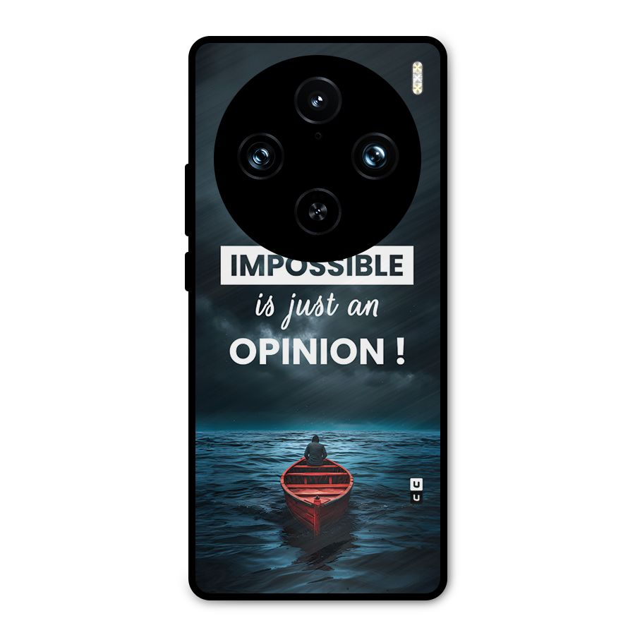 Just An Opinion Metal Back Case for Vivo X100 Pro