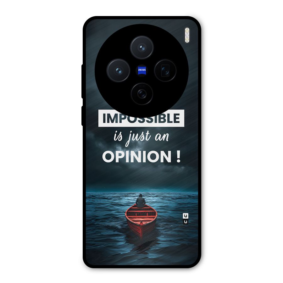 Just An Opinion Metal Back Case for Vivo X200