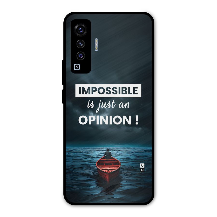 Just An Opinion Metal Back Case for Vivo X50