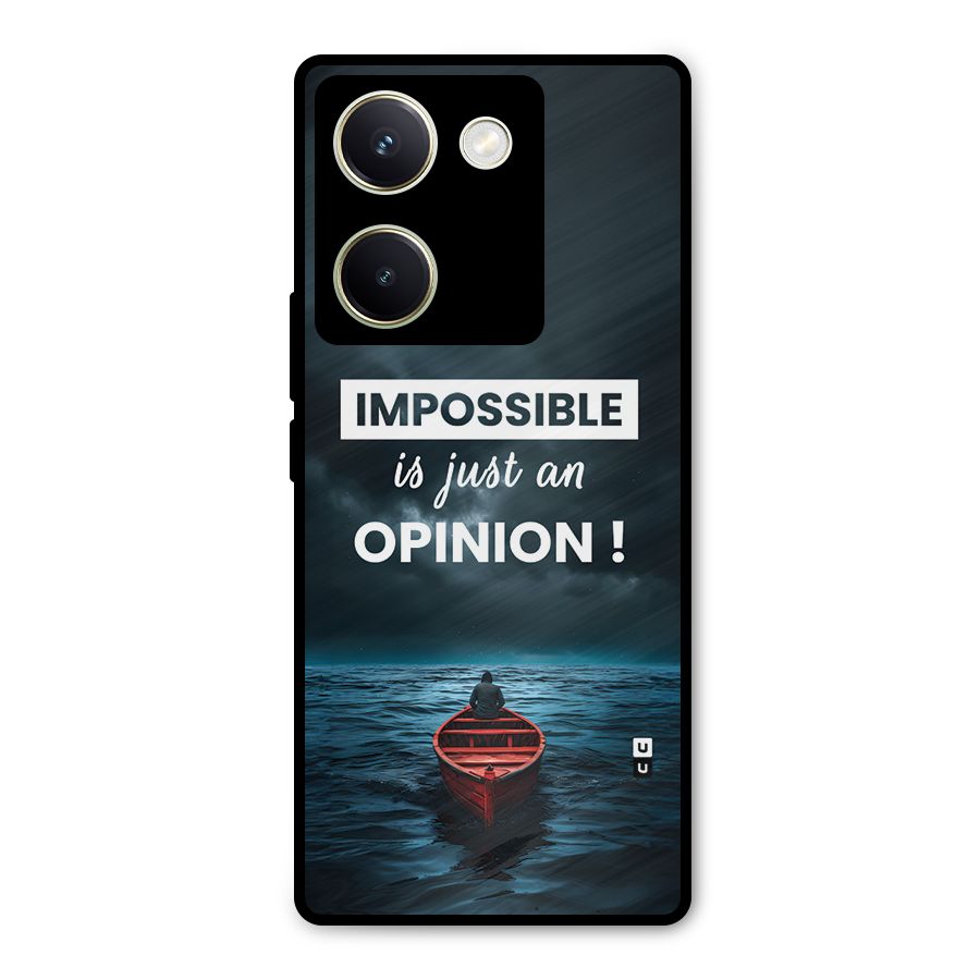 Just An Opinion Metal Back Case for Vivo Y200 Pro