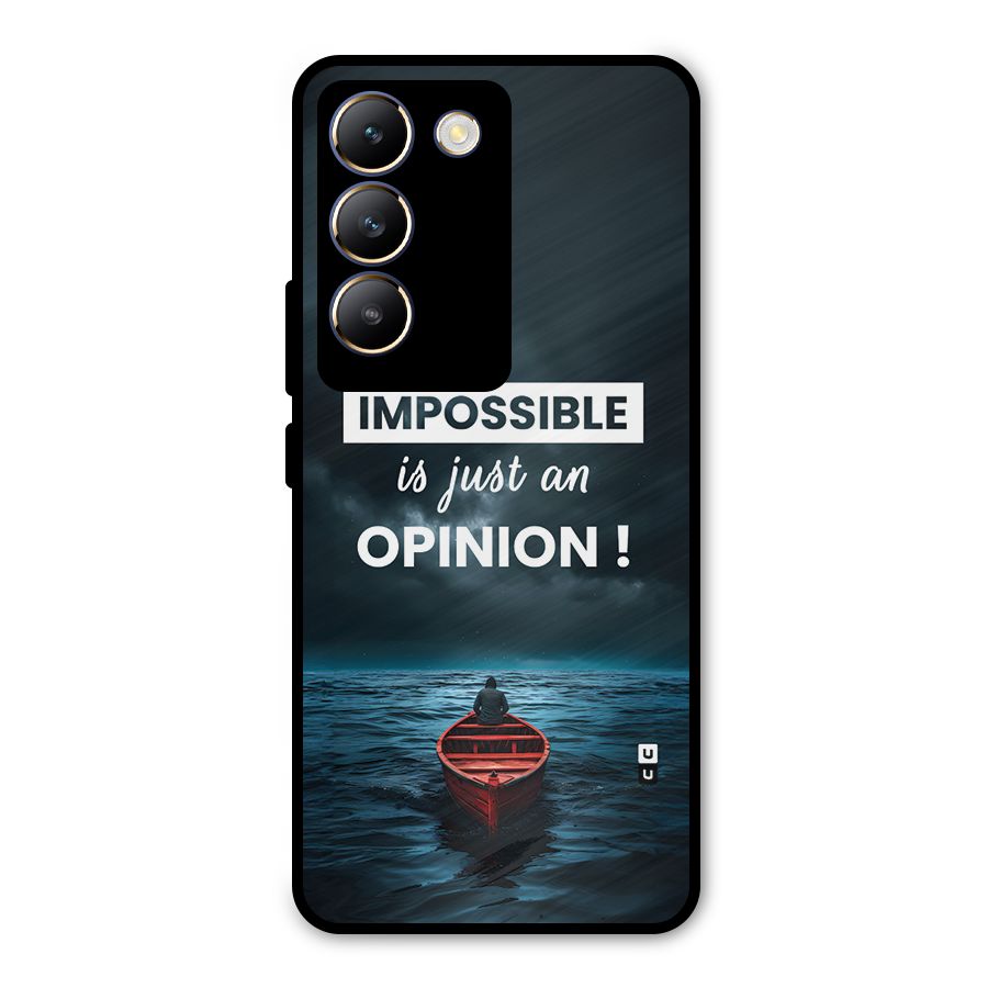 Just An Opinion Metal Back Case for Vivo Y200e