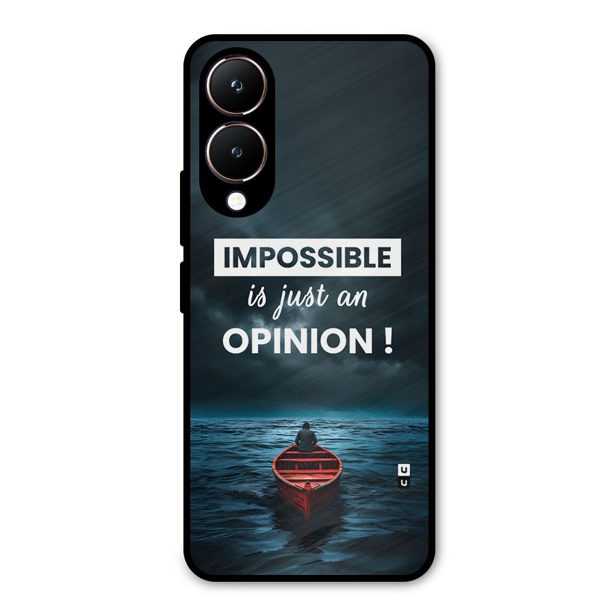 Just An Opinion Metal Back Case for Vivo Y28