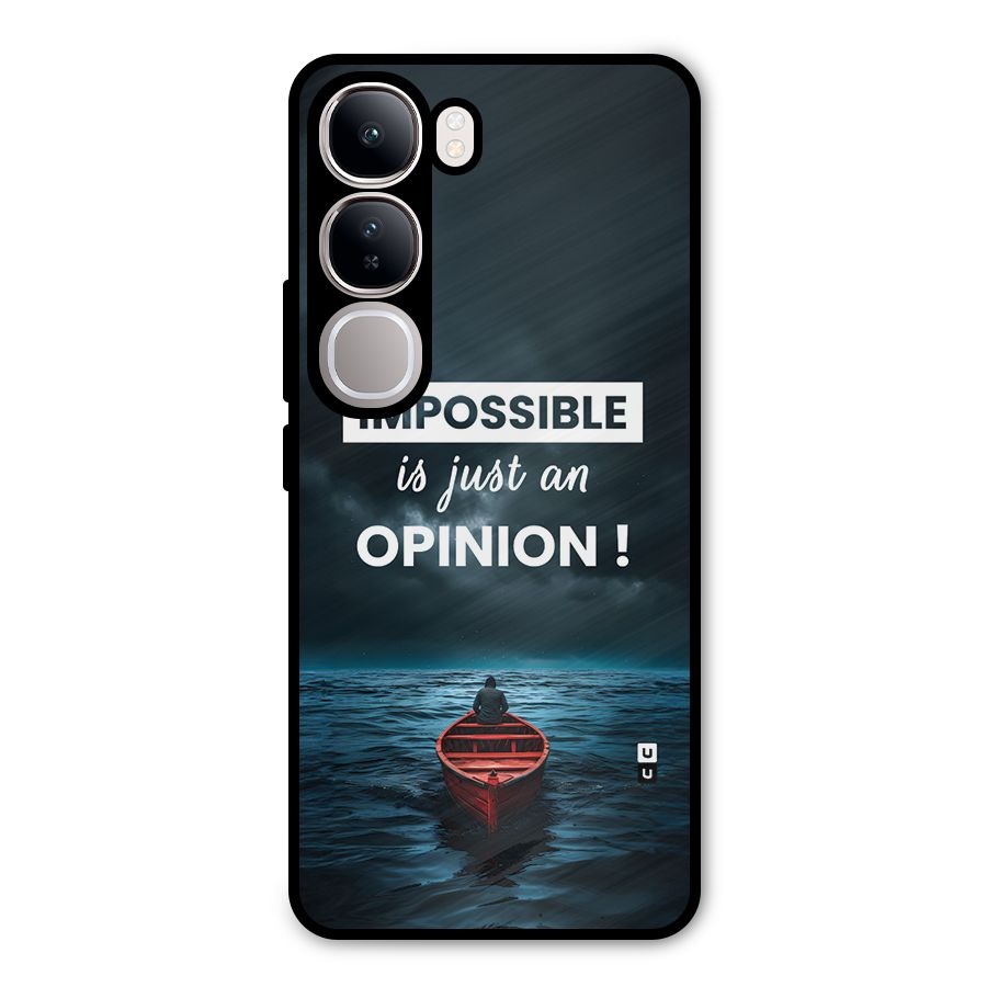 Just An Opinion Metal Back Case for Vivo Y300