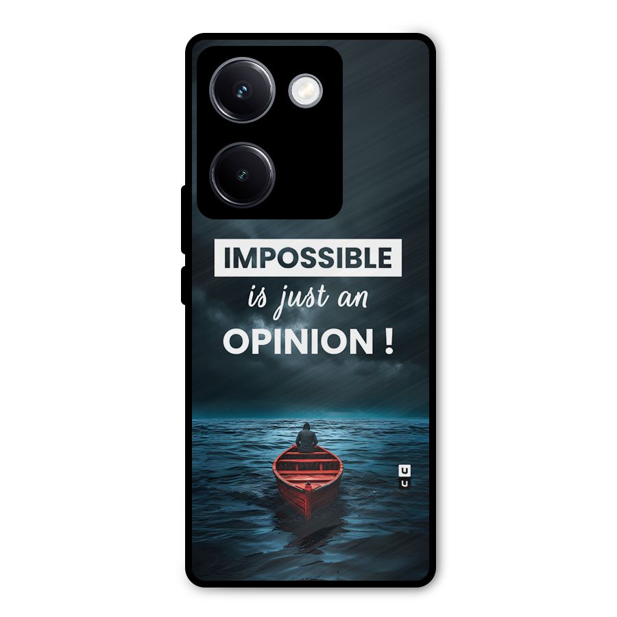 Just An Opinion Metal Back Case for Vivo Y300 Plus