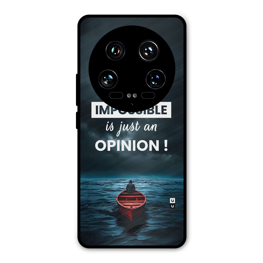 Just An Opinion Metal Back Case for Xiaomi 14 Ultra