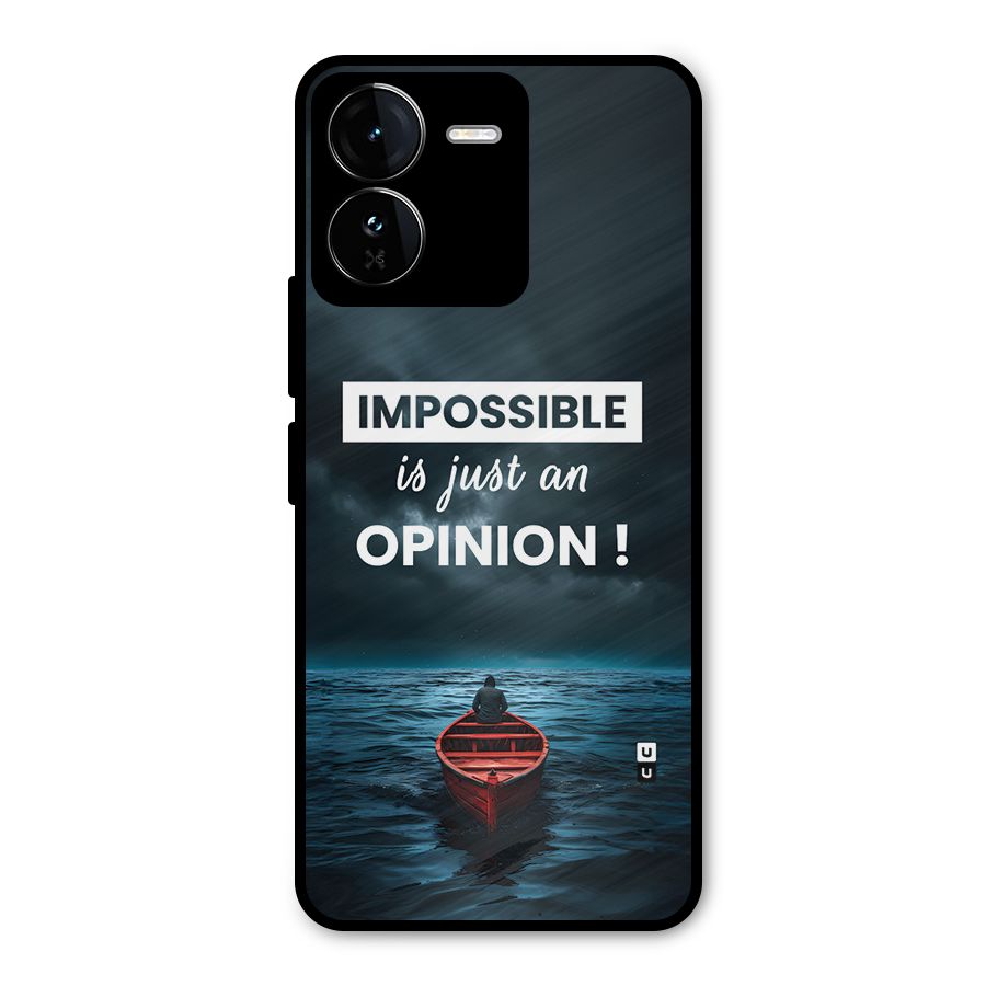 Just An Opinion Metal Back Case for iQOO Z9
