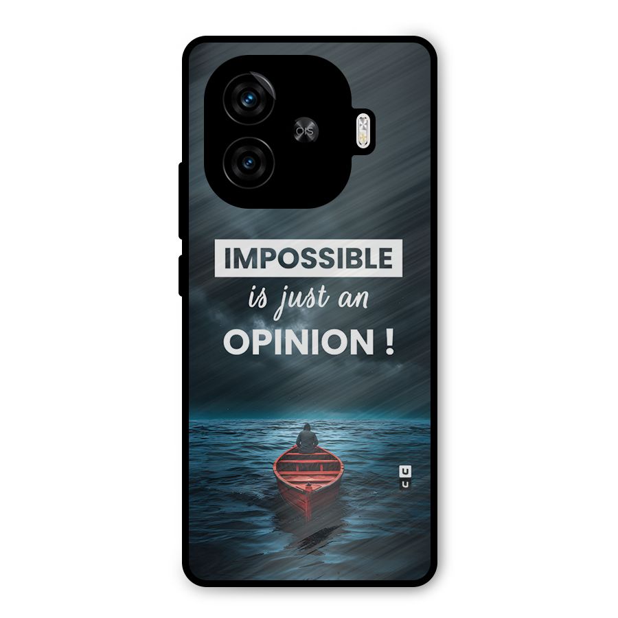 Just An Opinion Metal Back Case for iQOO Z9 Turbo