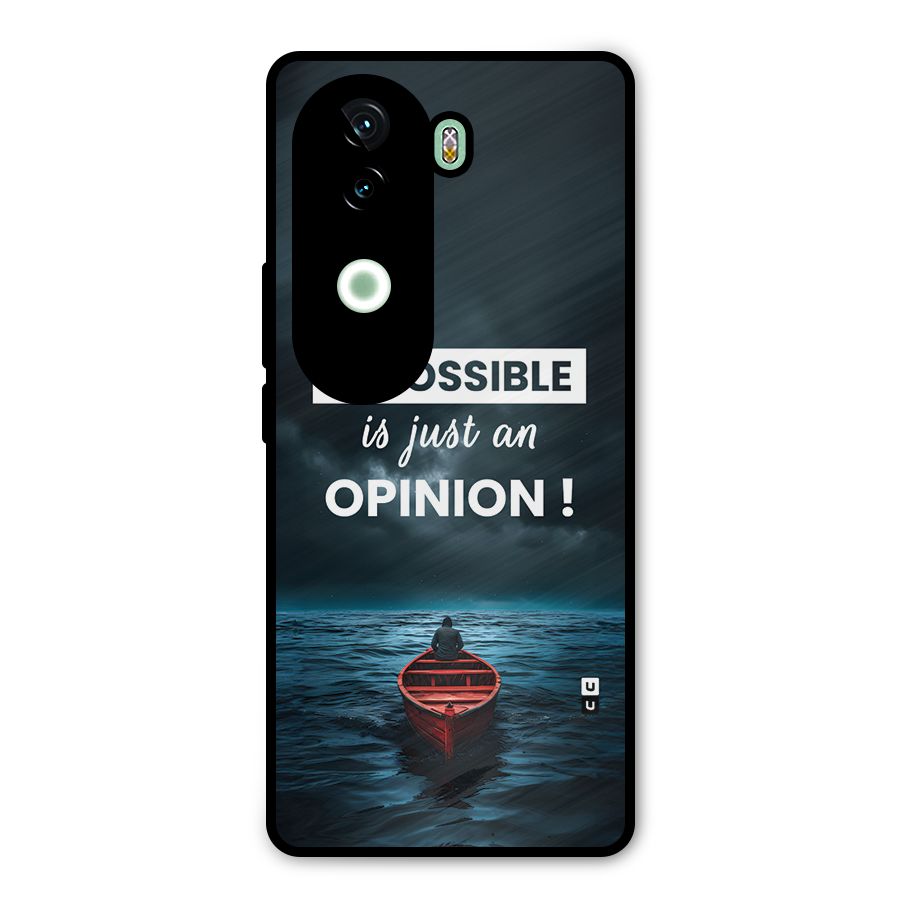 Just An Opinion Metal Back Case for iQOO Z9s