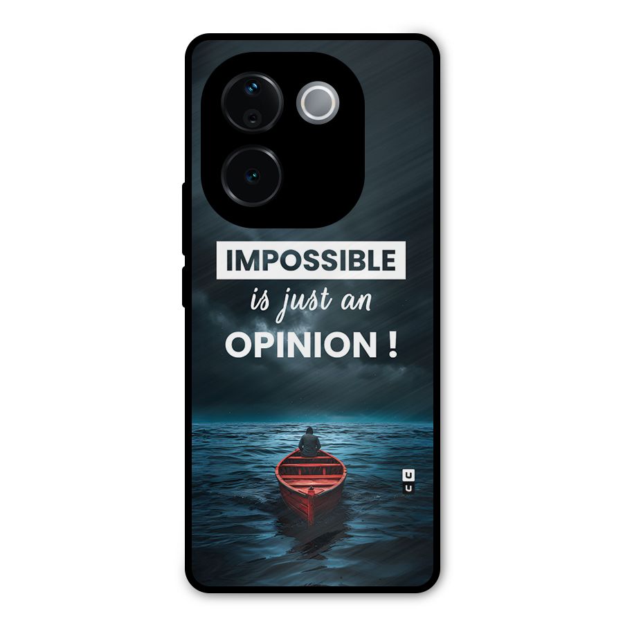 Just An Opinion Metal Back Case for iQOO Z9s Pro