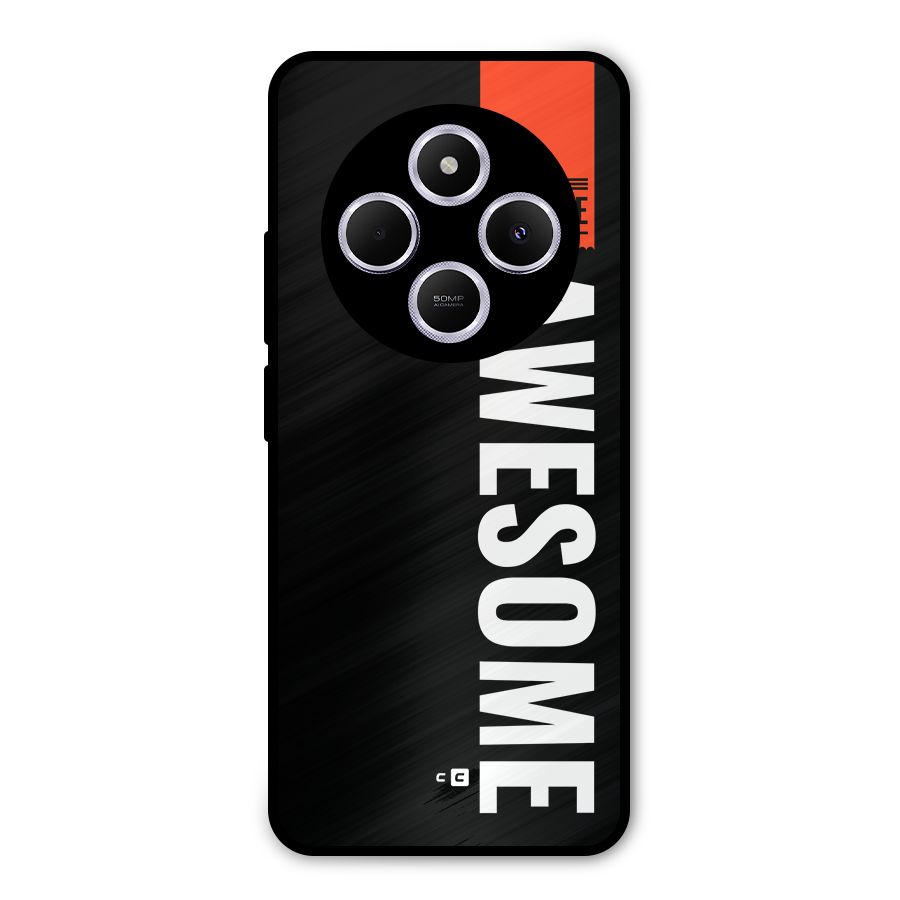 Just Be Awesome Metal Back Case for Poco C75 5G