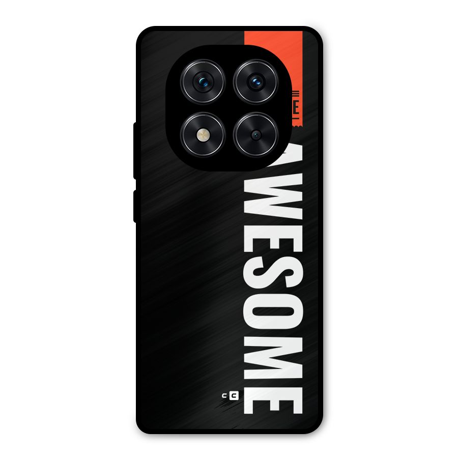 Just Be Awesome Metal Back Case for Redmi Note 14 Pro 5G