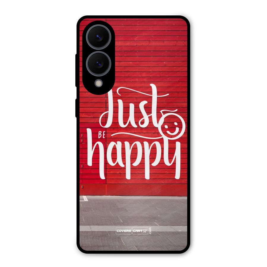Just Be Happy Metal Back Case for Galaxy S25 Edge