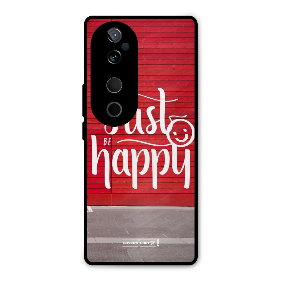 Just Be Happy Metal Back Case for Vivo T3 Ultra