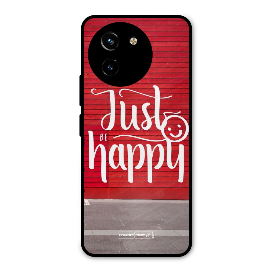 Just Be Happy Metal Back Case for Vivo T3x