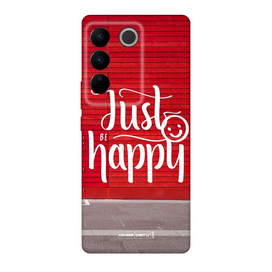 Just Be Happy Original Polycarbonate Back Case for Vivo V27