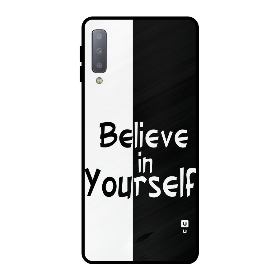 Just Believe Yourself Metal Back Case for Galaxy A7 (2018)