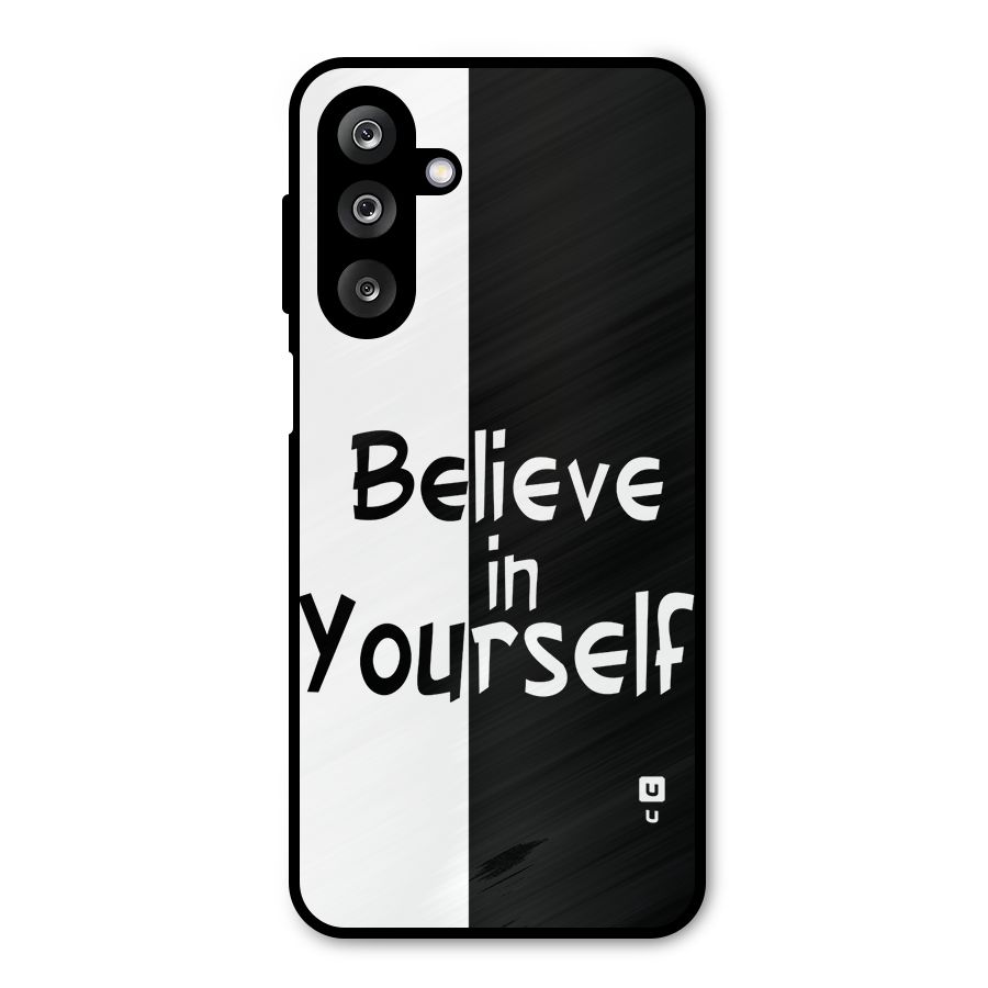 Just Believe Yourself Metal Back Case for Galaxy M36