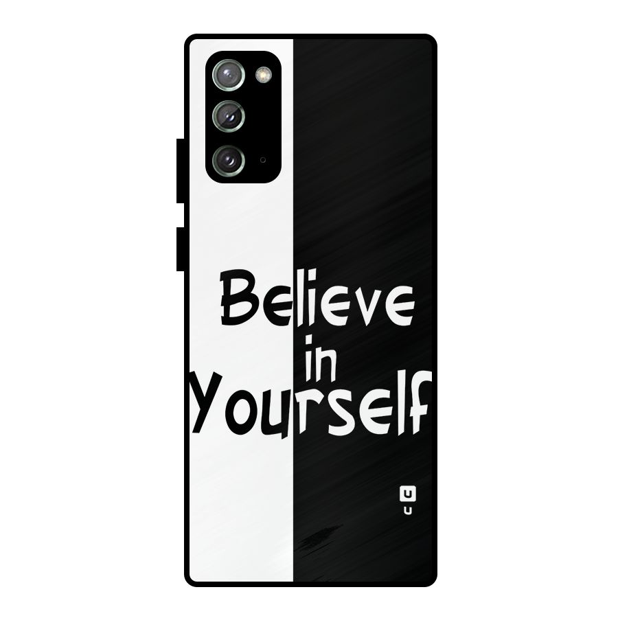 Just Believe Yourself Metal Back Case for Galaxy Note 20