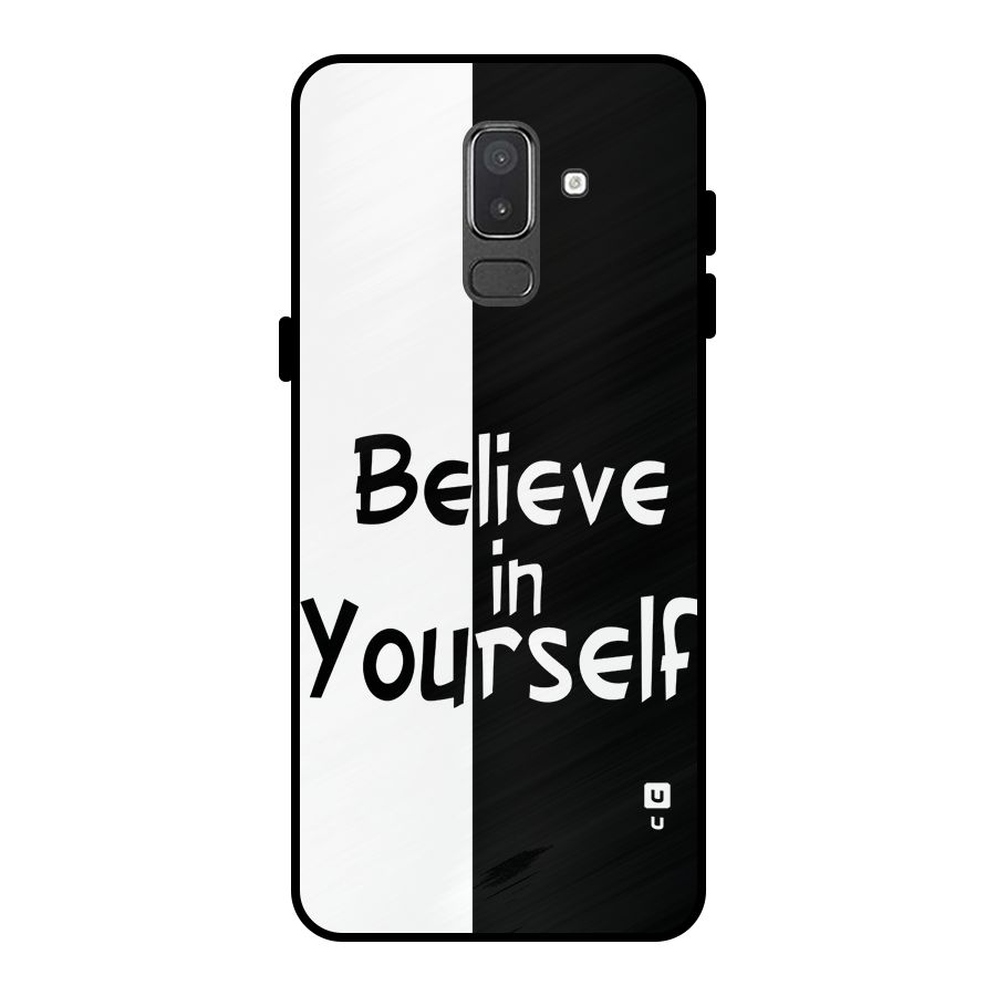 Just Believe Yourself Metal Back Case for Galaxy On8 (2018)