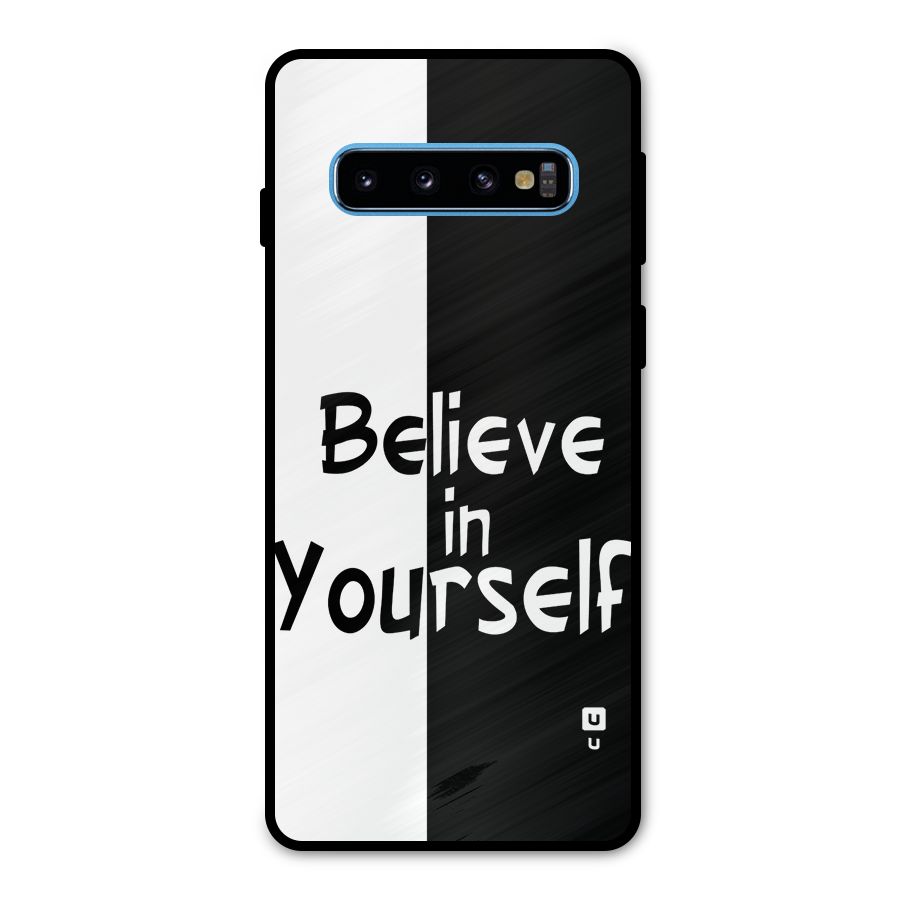 Just Believe Yourself Metal Back Case for Galaxy S10