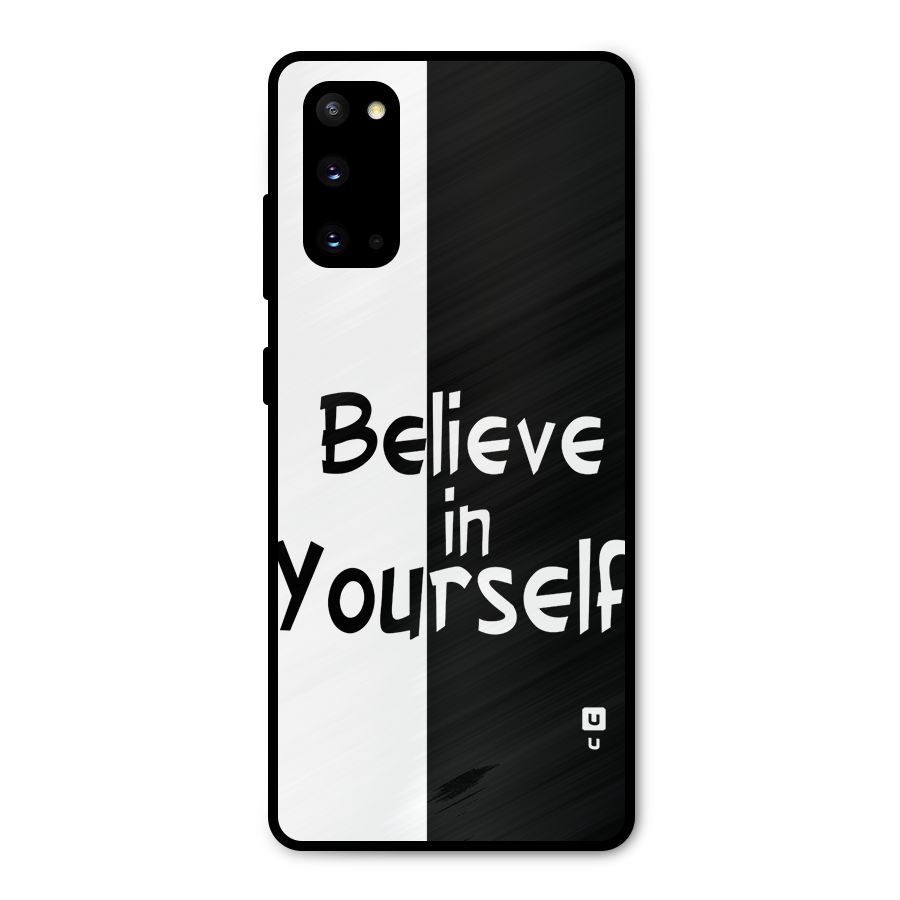 Just Believe Yourself Metal Back Case for Galaxy S20