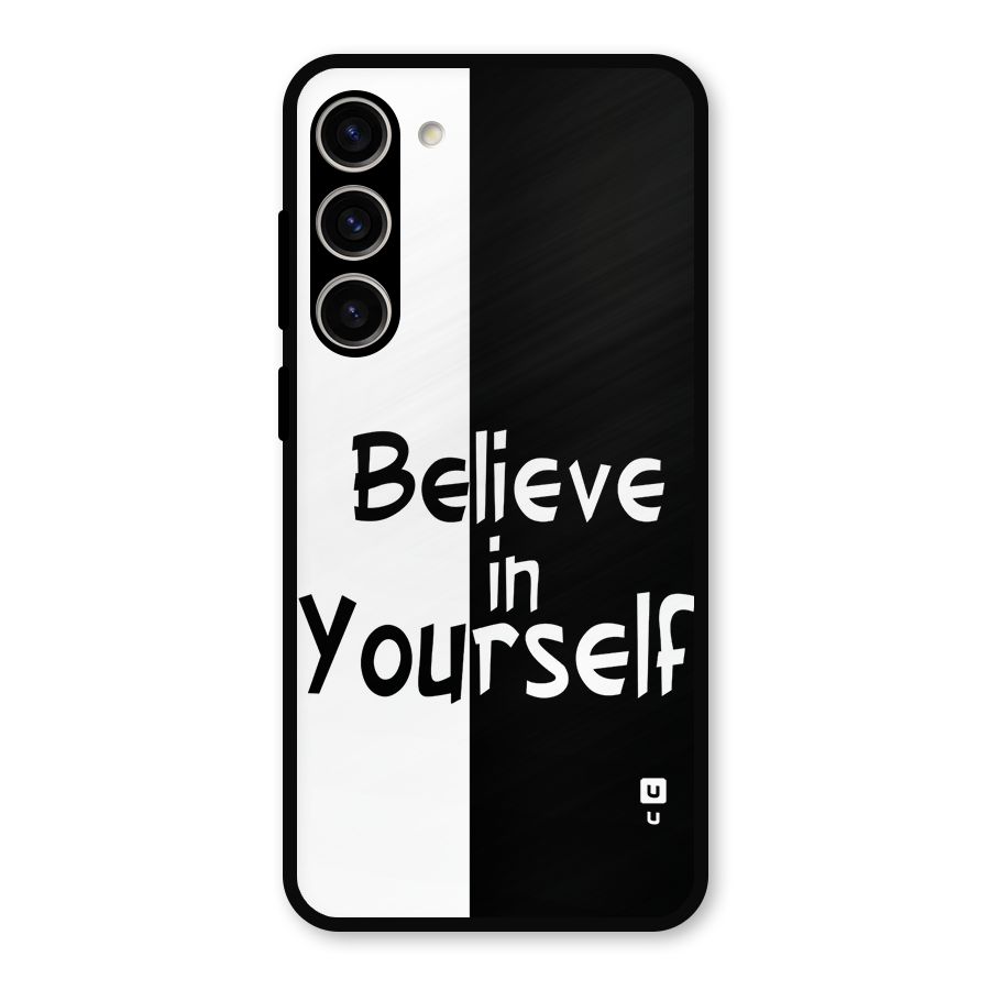 Just Believe Yourself Metal Back Case for Galaxy S23 Plus