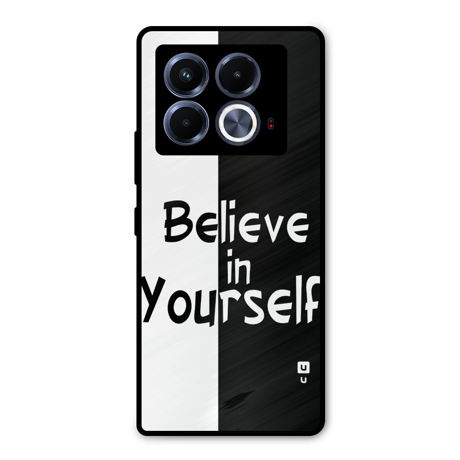 Just Believe Yourself Metal Back Case for Infinix Note 40 5G