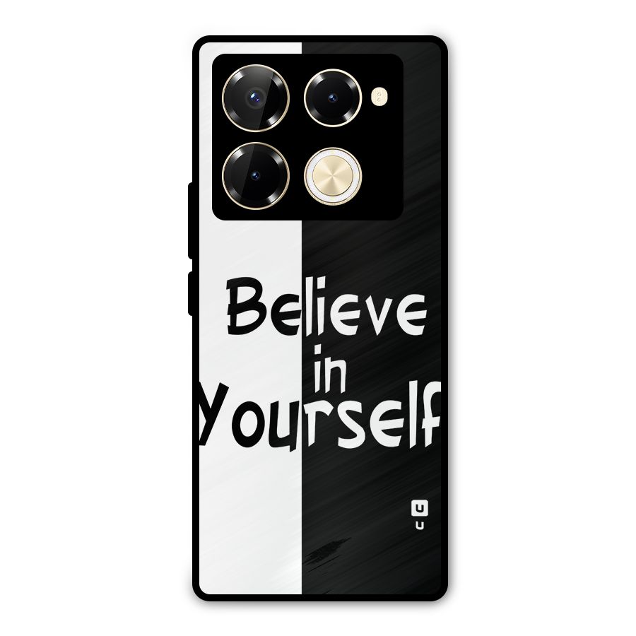 Just Believe Yourself Metal Back Case for Infinix Note 40 Pro