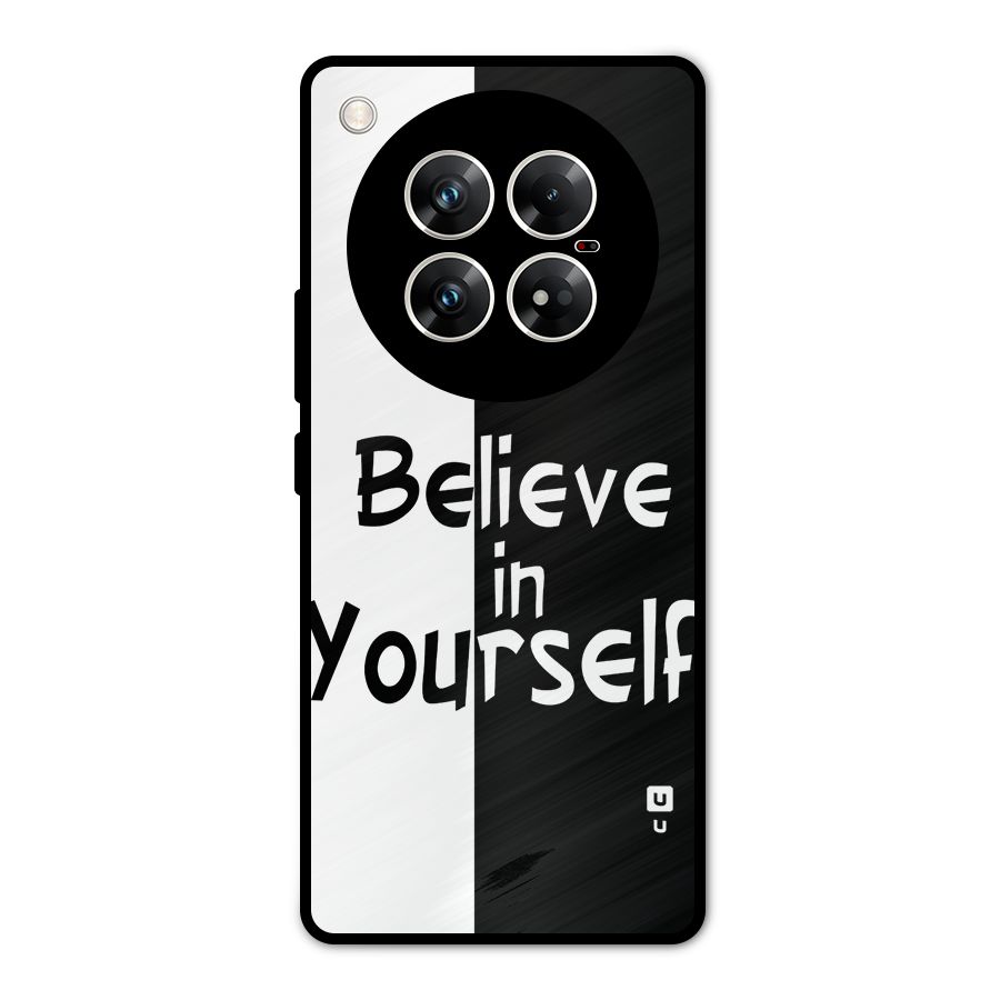 Just Believe Yourself Metal Back Case for Infinix Zero 40 5G