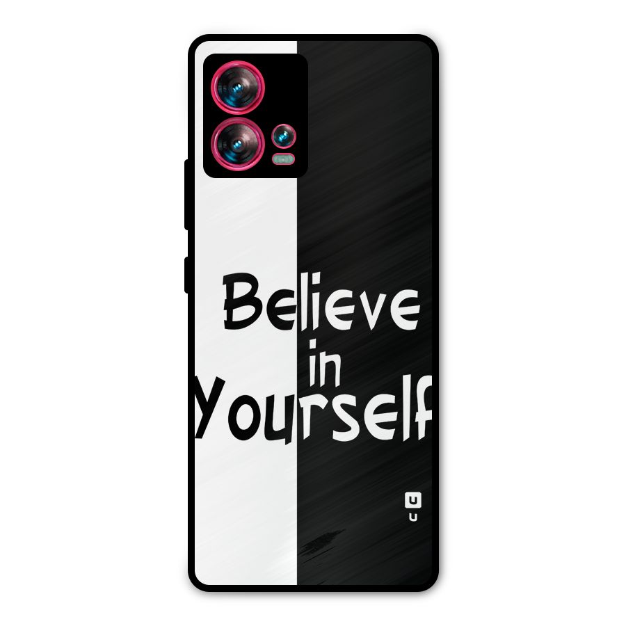Just Believe Yourself Metal Back Case for Motorola Edge 30 Fusion