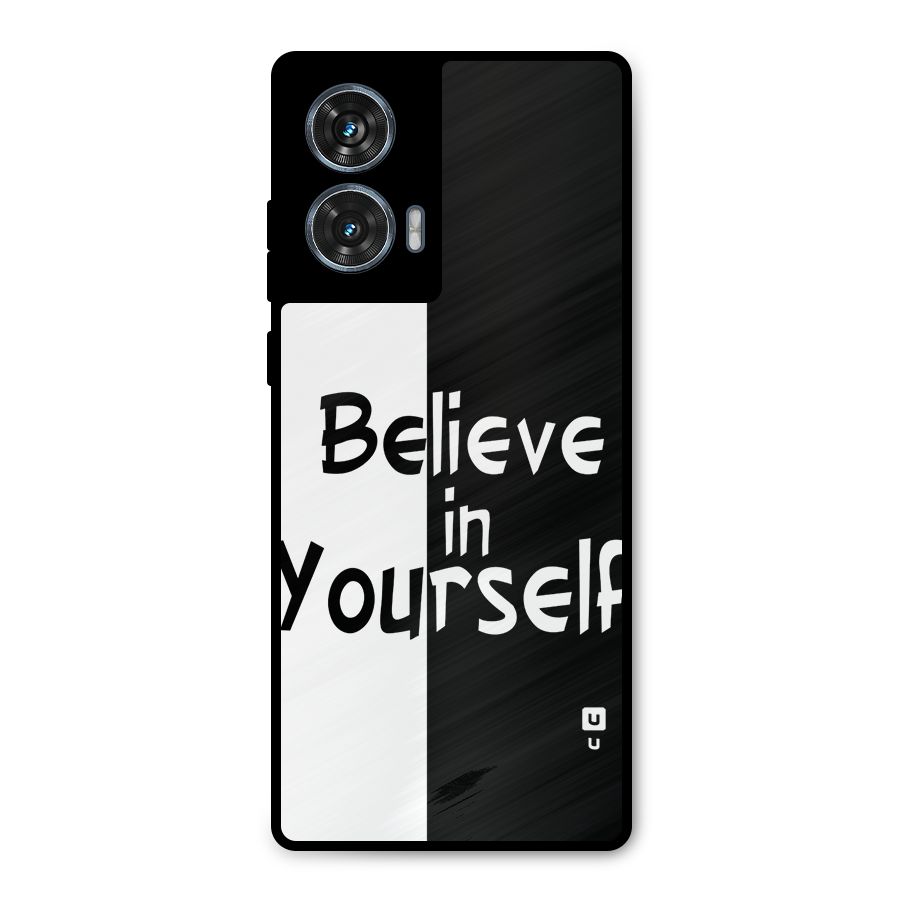 Just Believe Yourself Metal Back Case for Motorola Edge 50 Fusion