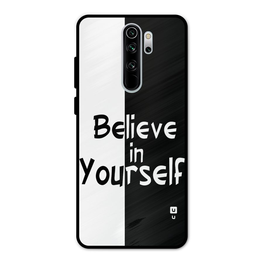 Just Believe Yourself Metal Back Case for Redmi Note 8 Pro
