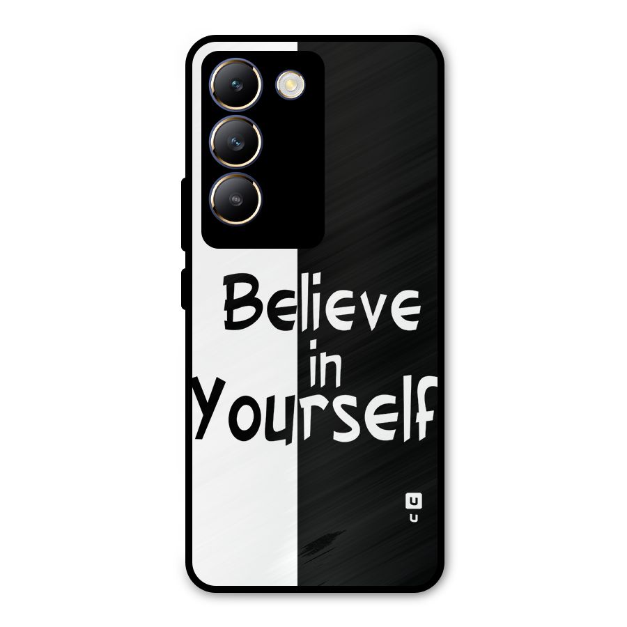 Just Believe Yourself Metal Back Case for Vivo T3 5G