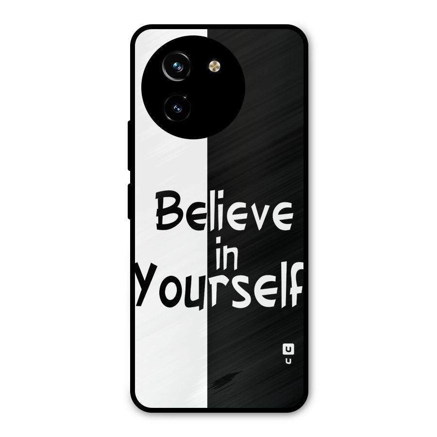Just Believe Yourself Metal Back Case for Vivo T3x