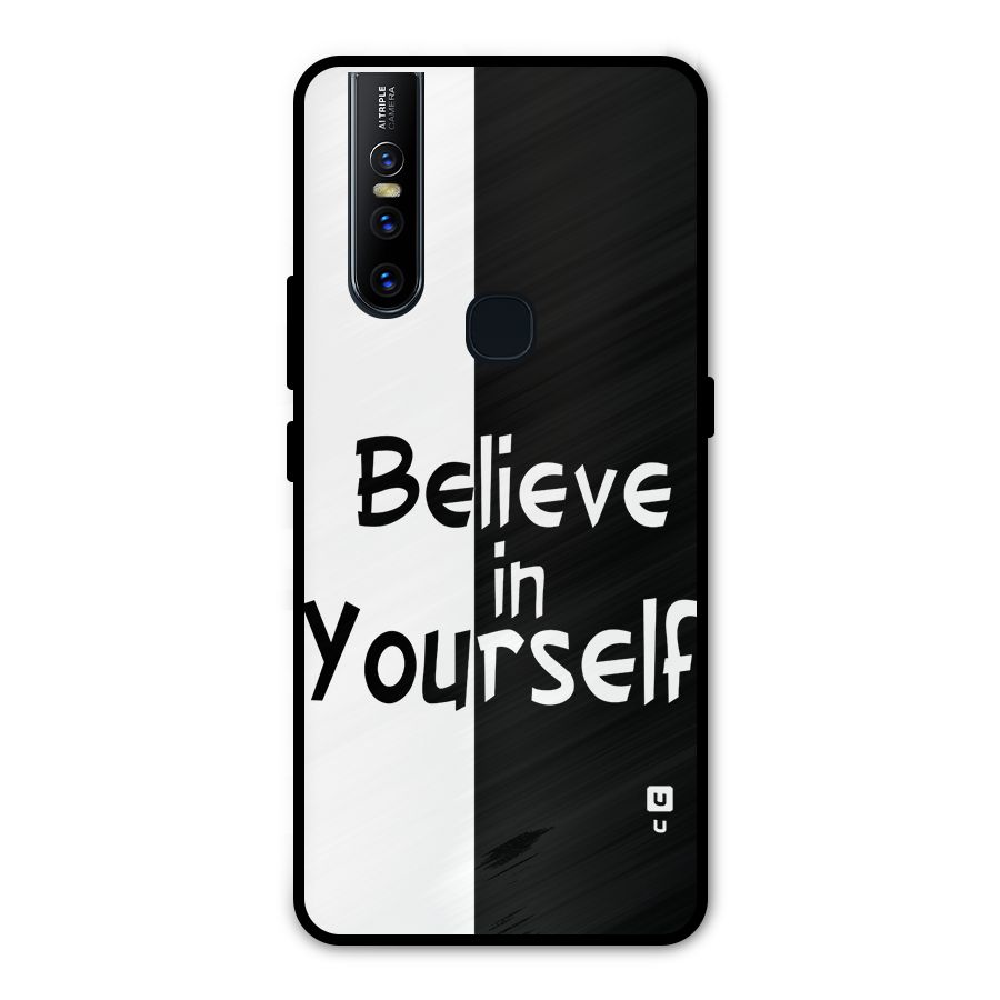 Just Believe Yourself Metal Back Case for Vivo V15