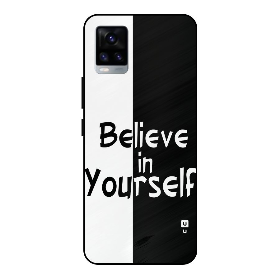 Just Believe Yourself Metal Back Case for Vivo V20 2021