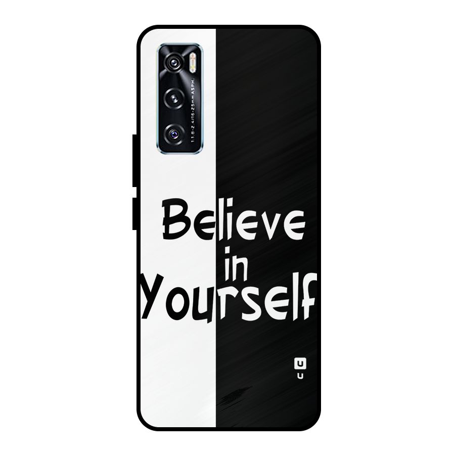 Just Believe Yourself Metal Back Case for Vivo V20 SE