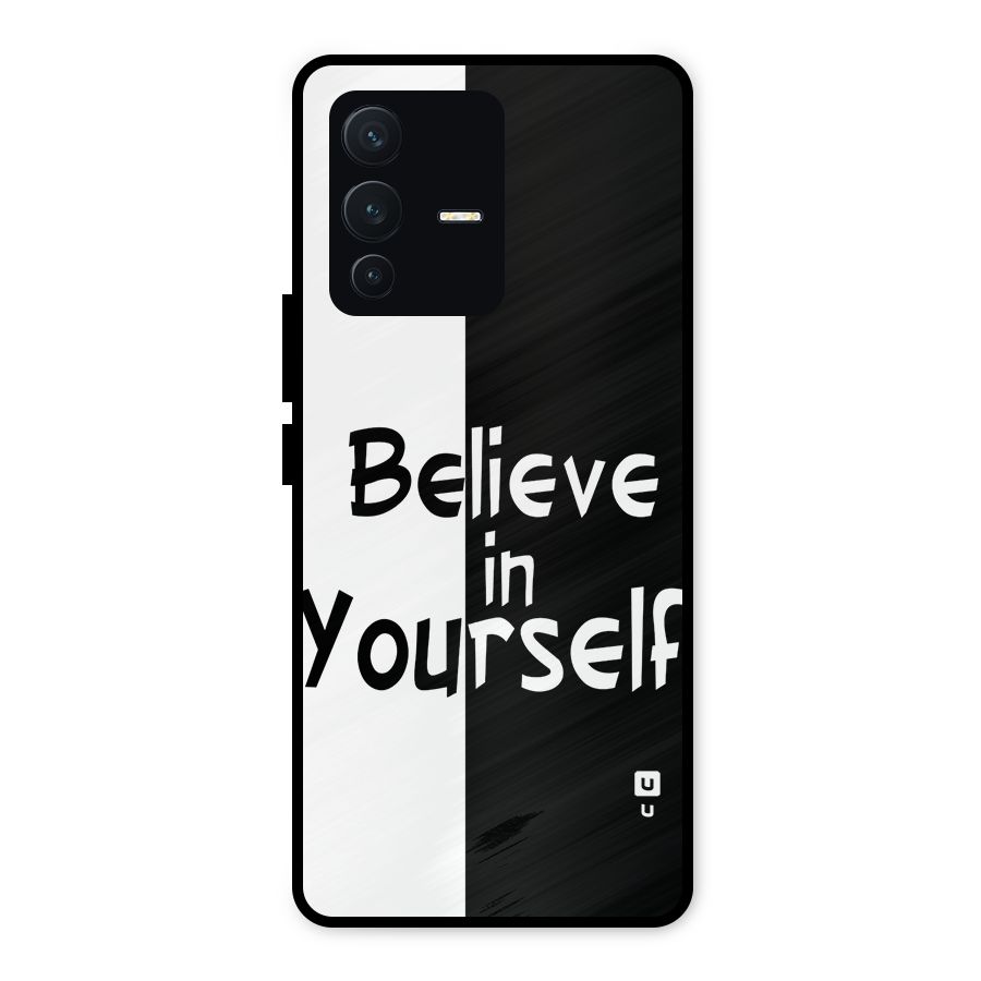 Just Believe Yourself Metal Back Case for Vivo V23 5G