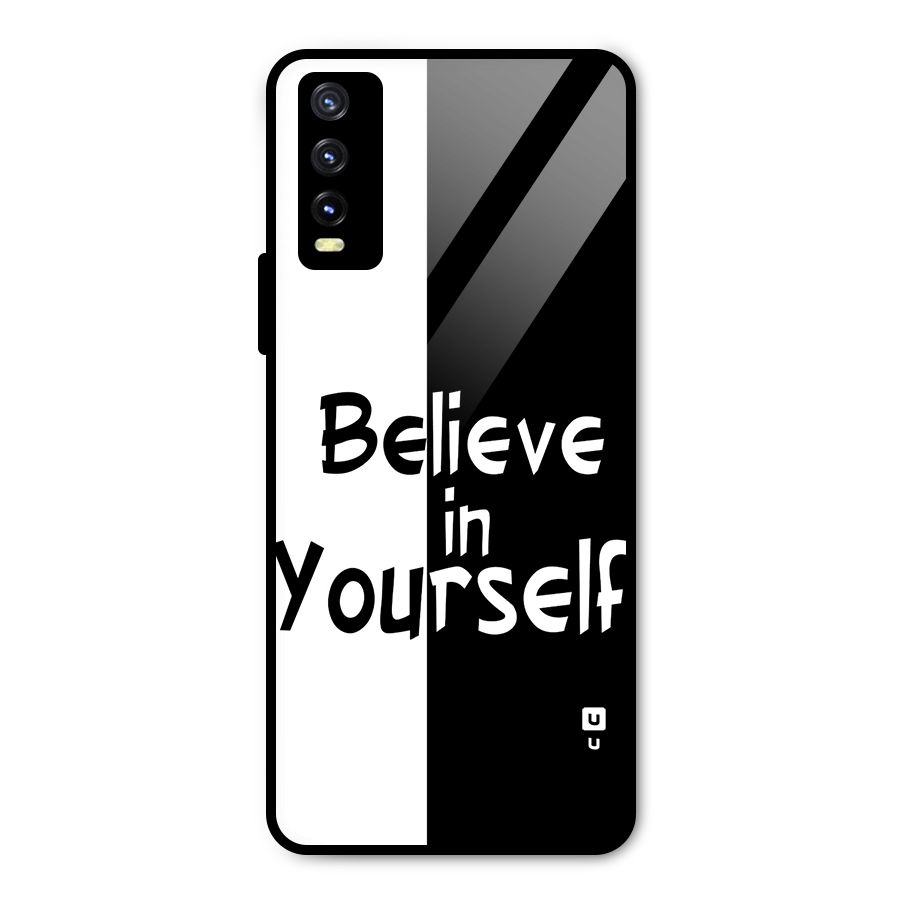 Just Believe Yourself Metal Back Case for Vivo Y20