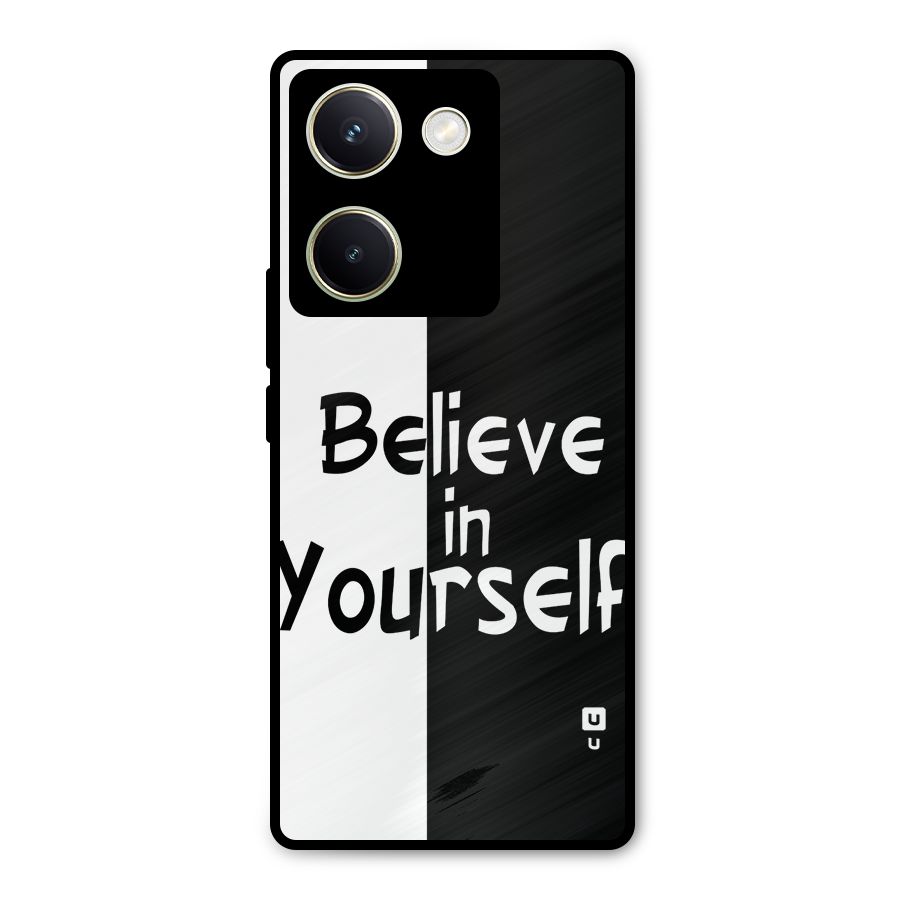 Just Believe Yourself Metal Back Case for Vivo Y200 Pro