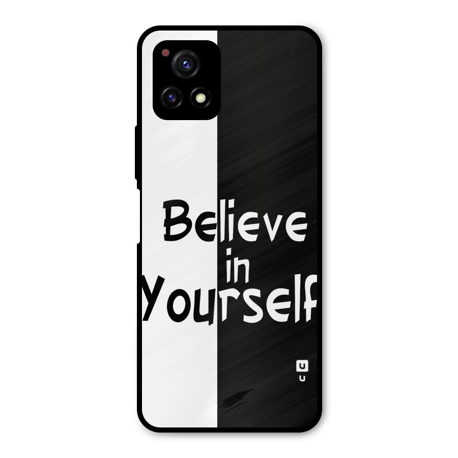 Just Believe Yourself Metal Back Case for Vivo Y72 5G