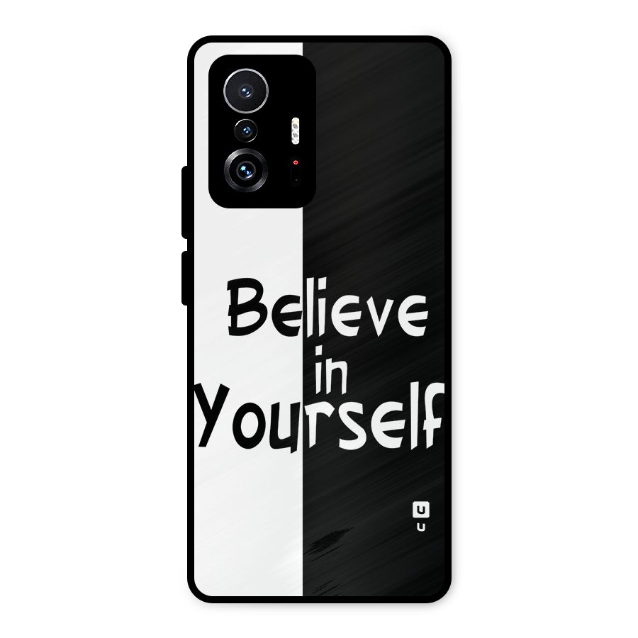 Just Believe Yourself Metal Back Case for Xiaomi 11T Pro