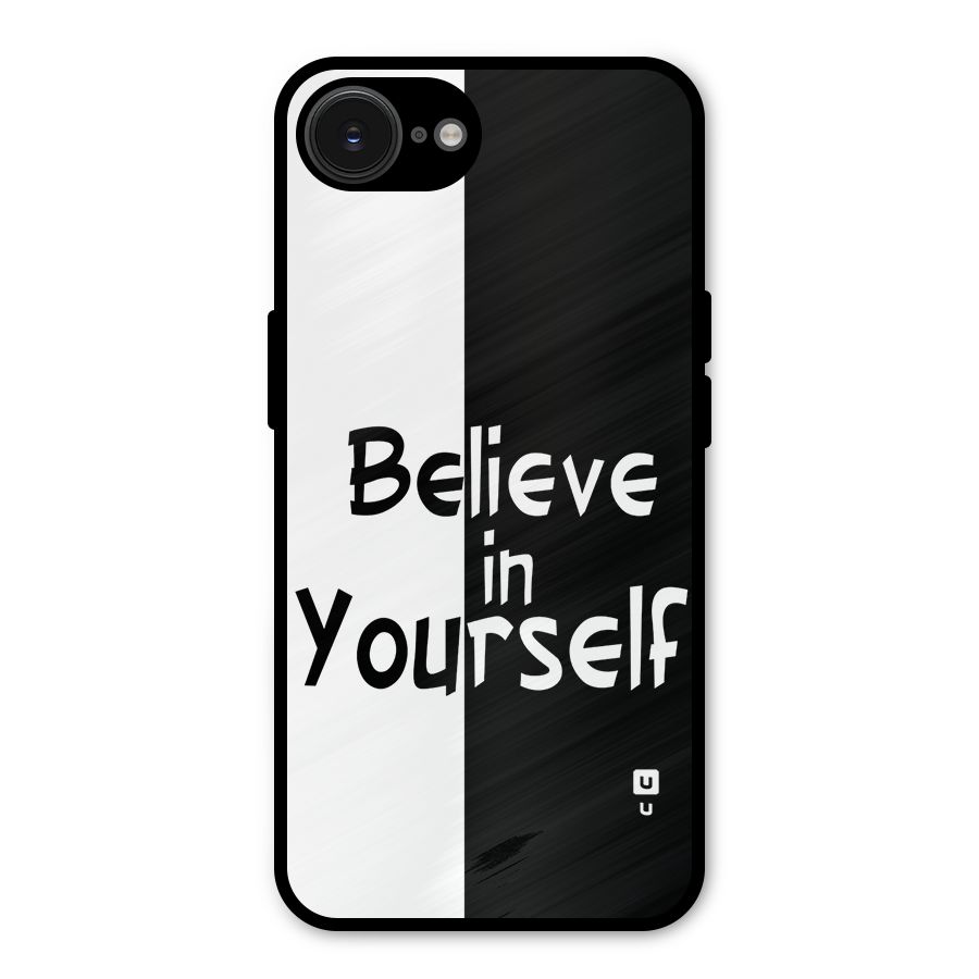Just Believe Yourself Metal Back Case for iPhone 16e