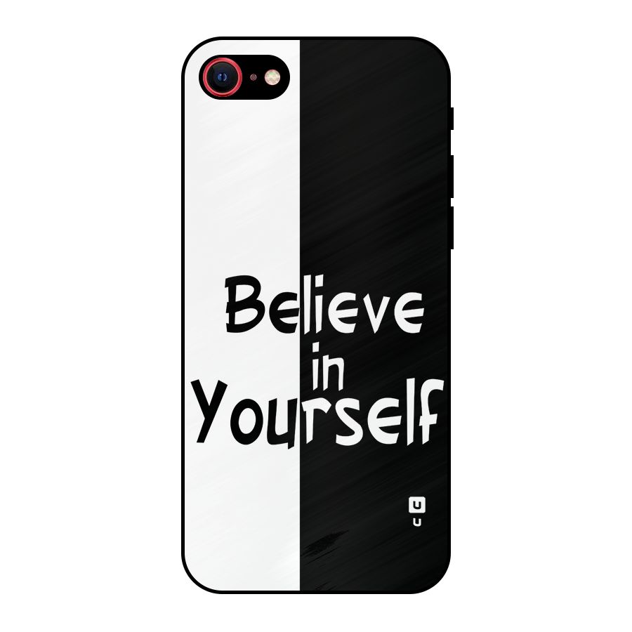 Just Believe Yourself Metal Back Case for iPhone SE 2020